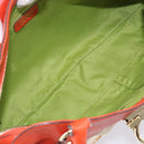Salvatore Ferragamo Gancini Tote Bag Satin White Gold Tone Auth BA16529-22
