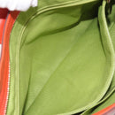 Salvatore Ferragamo Gancini Tote Bag Satin White Gold Tone Auth BA16529-25