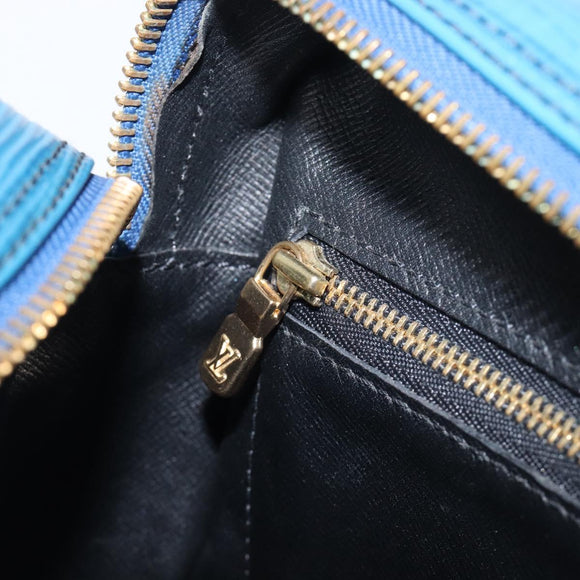 LOUIS VUITTON Epi Trocadero 27 Shoulder Bag Blue M52315 LV Auth BA16530