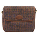 Burberrys Shoulder Bag Canvas Brown Gold Tone Auth BA16531A-2