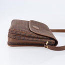 Burberrys Shoulder Bag Canvas Brown Gold Tone Auth BA16531A-4