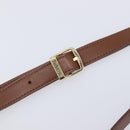 Burberrys Shoulder Bag Canvas Brown Gold Tone Auth BA16531A-9