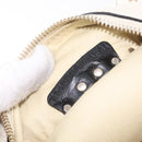 Valentino Rock Studs Backpack Leather Ivory Gold Tone Auth BA16533-26