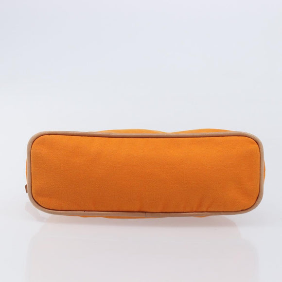 HERMES Bolide Pouch Canvas 2 Set Black Orange Auth BA16534