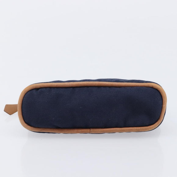 HERMES Bolide Pouch Canvas 2 Set Black Orange Auth BA16534