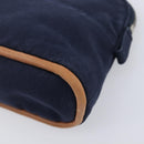HERMES Bolide Pouch Canvas 2 Set Black Orange Auth BA16534-7