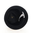 Christian Dior Hat Wool Black Gold Tone Auth BA16536M-8