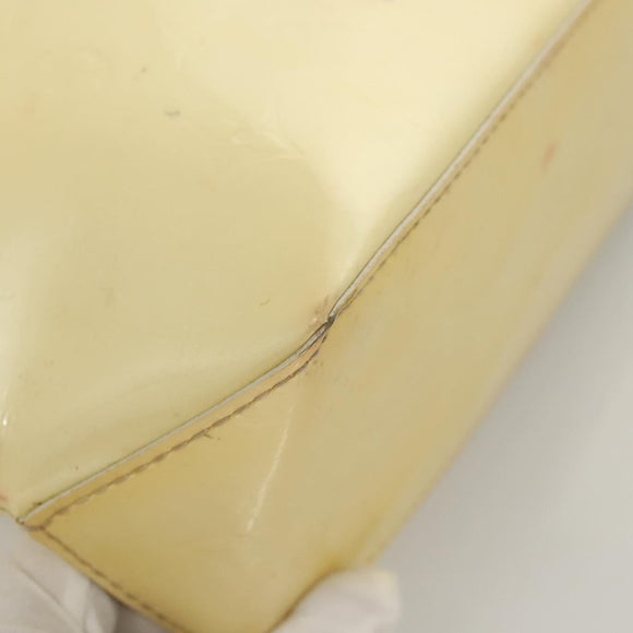 LOUIS VUITTON Monogram Vernis Reade PM Hand Bag Perle M91336 LV Auth BA1655