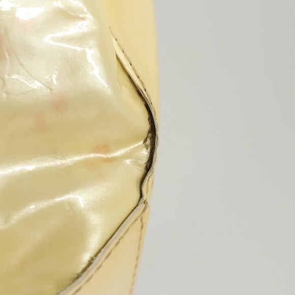 LOUIS VUITTON Monogram Vernis Reade PM Hand Bag Perle M91336 LV Auth BA1655