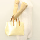 LOUIS VUITTON Monogram Vernis Reade PM Hand Bag Perle M91336 LV Auth BA1655-22