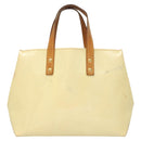 LOUIS VUITTON Monogram Vernis Reade PM Hand Bag Perle M91336 LV Auth BA1655-13