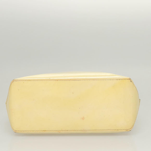 LOUIS VUITTON Monogram Vernis Reade PM Hand Bag Perle M91336 LV Auth BA1655