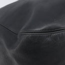 Coach Shoulder Bag Leather Black Gold Tone Auth BA16561-11