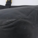Coach Shoulder Bag Leather Black Gold Tone Auth BA16561-12