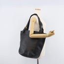 Coach Shoulder Bag Leather Black Gold Tone Auth BA16561-21