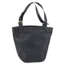Coach Shoulder Bag Leather Black Gold Tone Auth BA16561-3