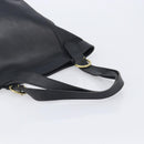 Coach Shoulder Bag Leather Black Gold Tone Auth BA16561-7