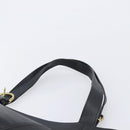 Coach Shoulder Bag Leather Black Gold Tone Auth BA16561-8