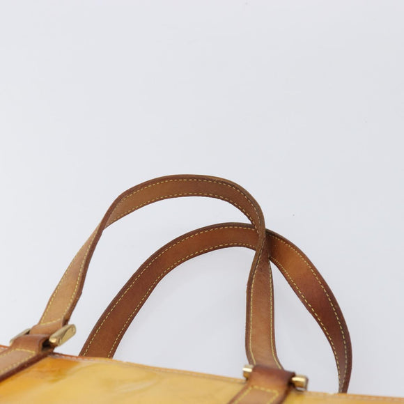 LOUIS VUITTON Monogram Vernis Hand Bag 2 Set Bronze Gris LV Auth BA16572
