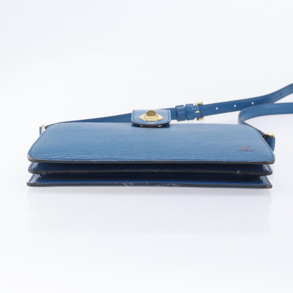LOUIS VUITTON Epi Capuchin Shoulder Bag Blue M52345 LV Auth BA16573