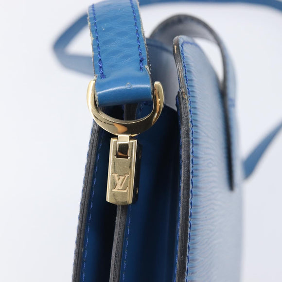 LOUIS VUITTON Epi Capuchin Shoulder Bag Blue M52345 LV Auth BA16573