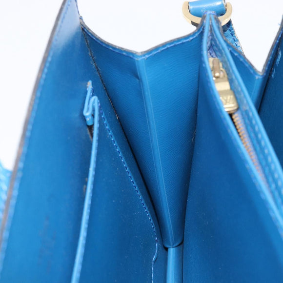 LOUIS VUITTON Epi Capuchin Shoulder Bag Blue M52345 LV Auth BA16573