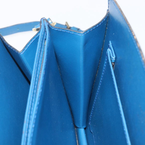 LOUIS VUITTON Epi Capuchin Shoulder Bag Blue M52345 LV Auth BA16573