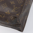 LOUIS VUITTON Monogram Sac Plat Hand Bag M51140 LV Auth BA16574-14