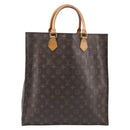 LOUIS VUITTON Monogram Sac Plat Hand Bag M51140 LV Auth BA16574-2