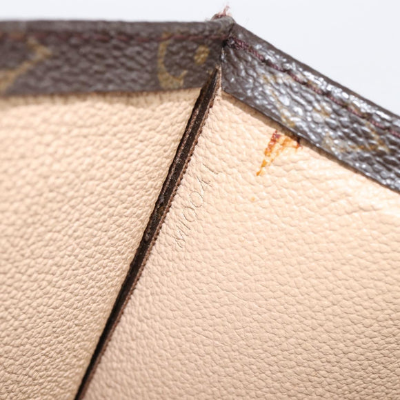 LOUIS VUITTON Monogram Sac Plat Hand Bag M51140 LV Auth BA16574