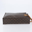 LOUIS VUITTON Monogram Sac Plat Hand Bag M51140 LV Auth BA16574-4