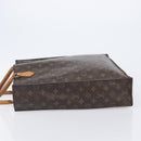 LOUIS VUITTON Monogram Sac Plat Hand Bag M51140 LV Auth BA16574-5