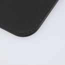LOUIS VUITTON Mahina Hina MM Pouch Leather Dark Brown LV Auth BA16576V-12