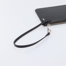 LOUIS VUITTON Mahina Hina MM Pouch Leather Dark Brown LV Auth BA16576V-13