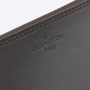 LOUIS VUITTON Mahina Hina MM Pouch Leather Dark Brown LV Auth BA16576V-16