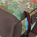 GUCCI GG Supreme Tian Backpack PVC Beige Silver 428027 Auth BA16579V-14