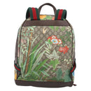GUCCI GG Supreme Tian Backpack PVC Beige Silver 428027 Auth BA16579V-3