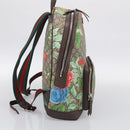 GUCCI GG Supreme Tian Backpack PVC Beige Silver 428027 Auth BA16579V-4