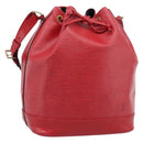 LOUIS VUITTON Epi Noe Shoulder Bag Red M44007 LV Auth BA16583-1