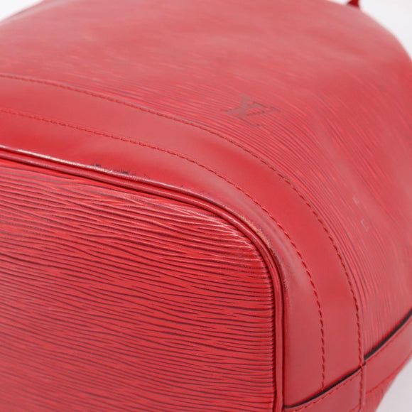 LOUIS VUITTON Epi Noe Shoulder Bag Red M44007 LV Auth BA16583