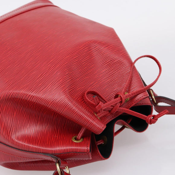 LOUIS VUITTON Epi Noe Shoulder Bag Red M44007 LV Auth BA16583