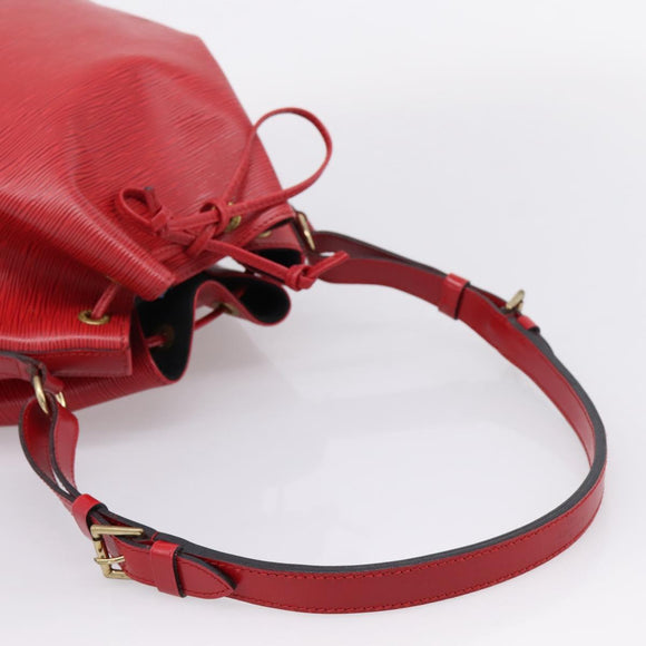 LOUIS VUITTON Epi Noe Shoulder Bag Red M44007 LV Auth BA16583