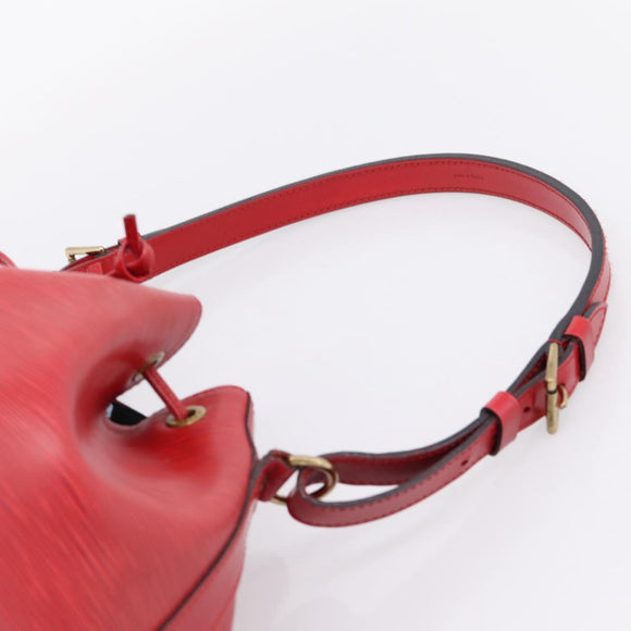 LOUIS VUITTON Epi Noe Shoulder Bag Red M44007 LV Auth BA16583