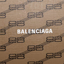 Balenciaga BB Monogram Clutch Bag PVC Leather Beige Gold 702627 Auth BA16586A-18