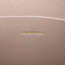 Balenciaga BB Monogram Clutch Bag PVC Leather Beige Gold 702627 Auth BA16586A-19