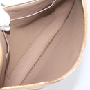 Balenciaga BB Monogram Clutch Bag PVC Leather Beige Gold 702627 Auth BA16586A-10