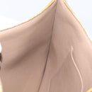 Balenciaga BB Monogram Clutch Bag PVC Leather Beige Gold 702627 Auth BA16586A-21