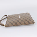 Balenciaga BB Monogram Clutch Bag PVC Leather Beige Gold 702627 Auth BA16586A-3