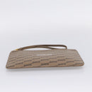 Balenciaga BB Monogram Clutch Bag PVC Leather Beige Gold 702627 Auth BA16586A-6