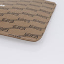 Balenciaga BB Monogram Clutch Bag PVC Leather Beige Gold 702627 Auth BA16586A-7